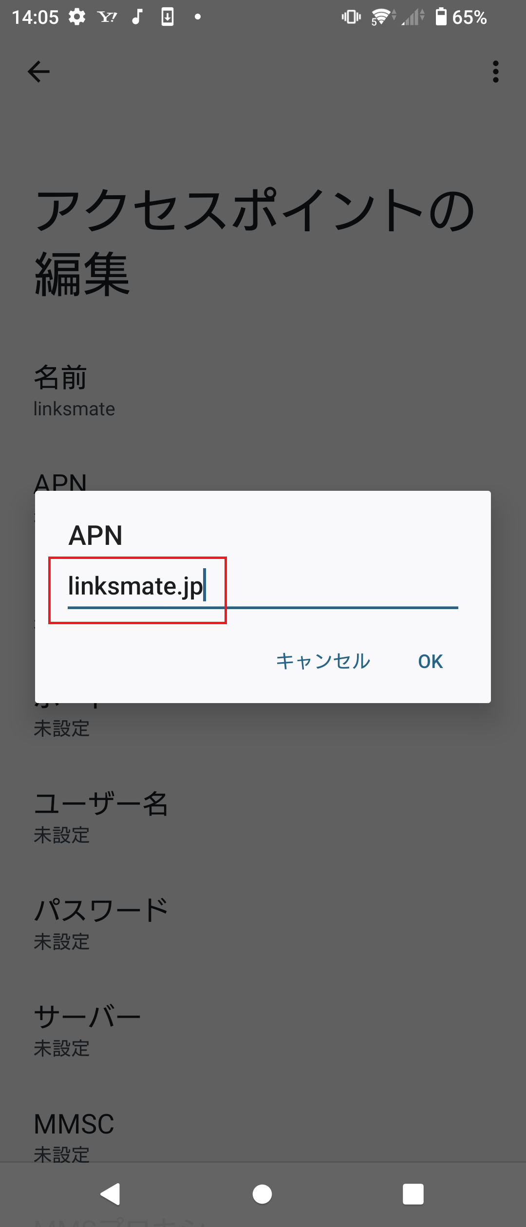 STEP10の設定画面