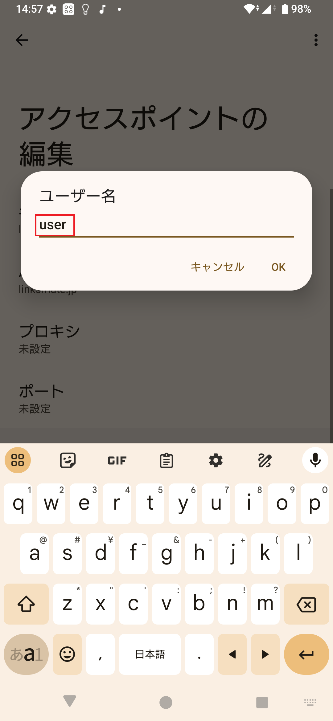 STEP13の設定画面