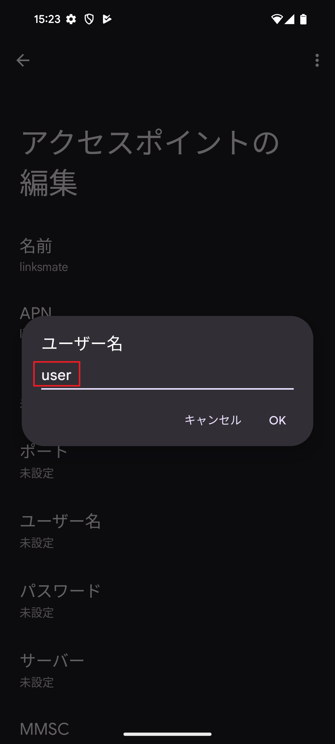 STEP13の設定画面