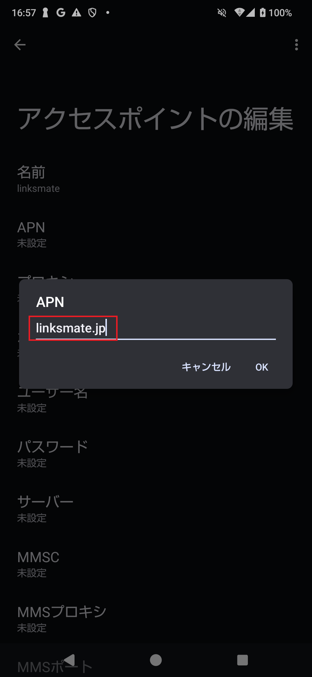 STEP11の設定画面