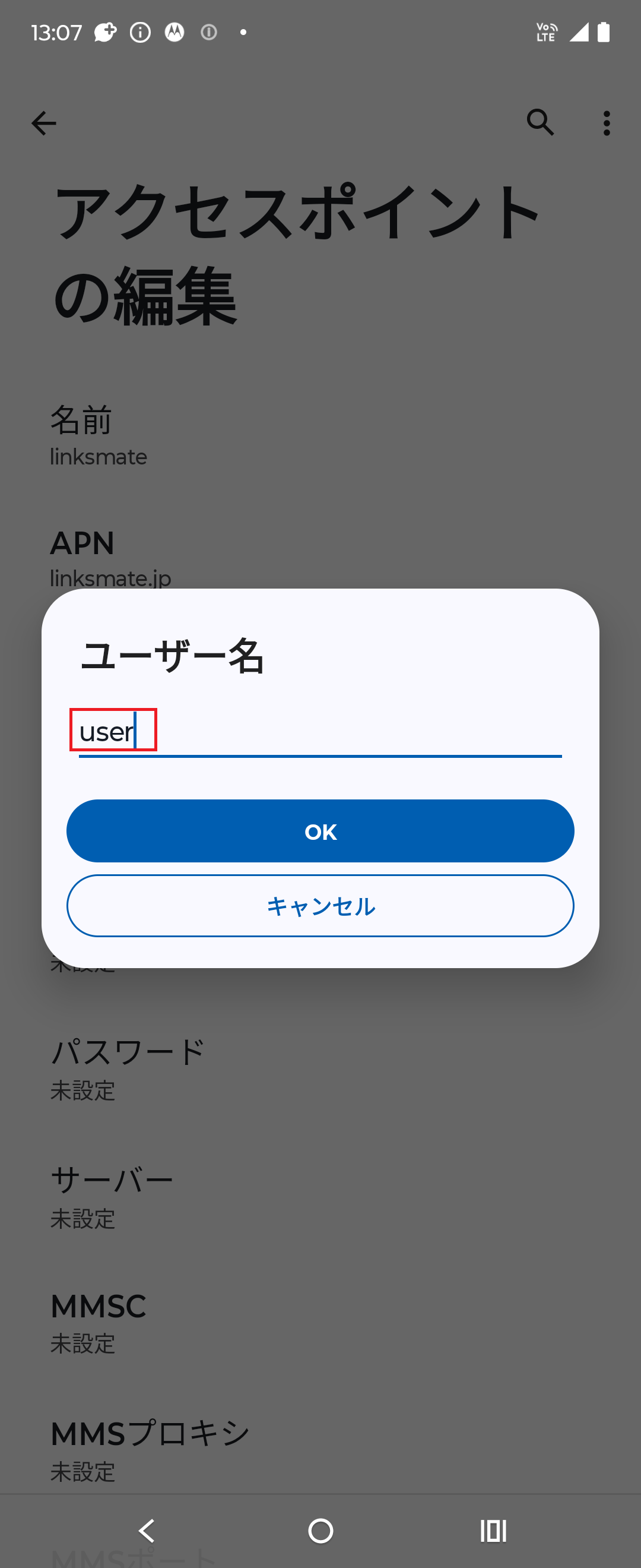 STEP13の設定画面