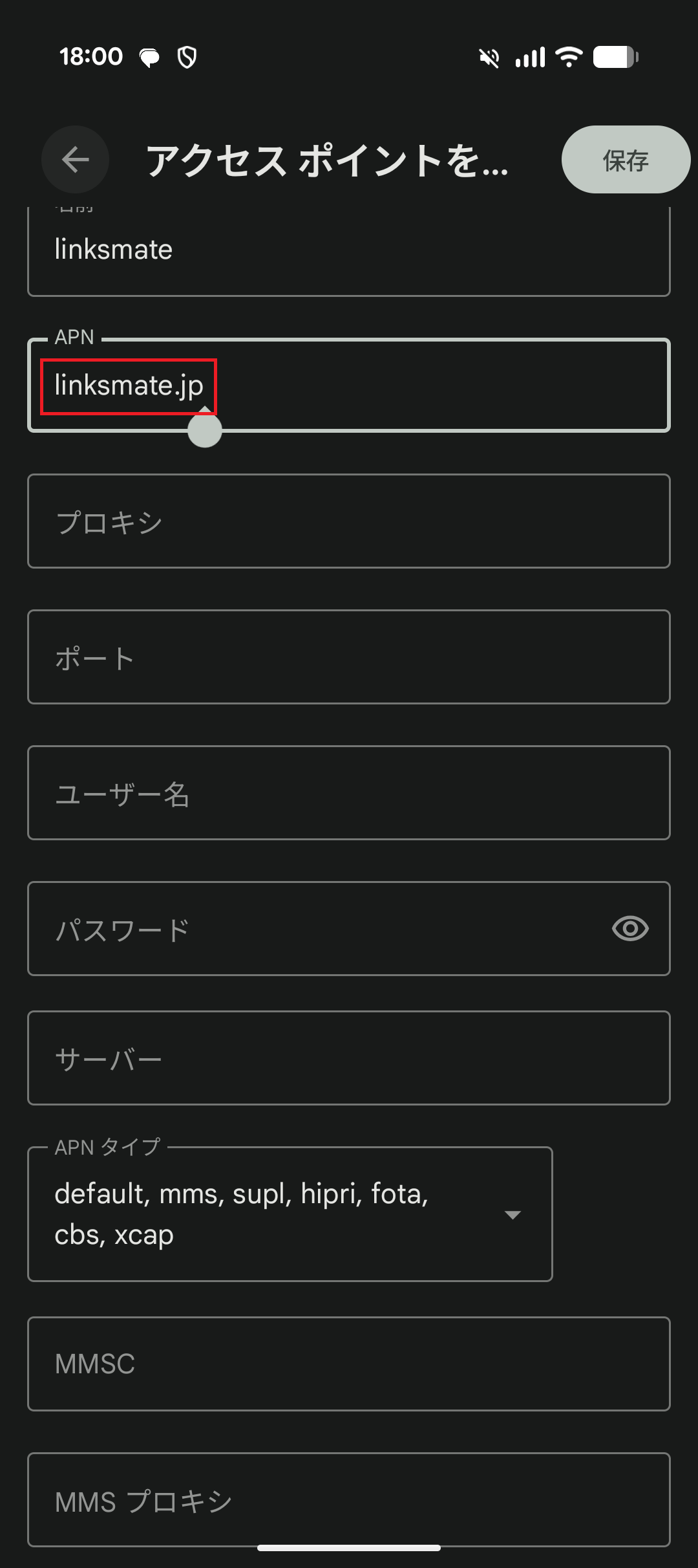 STEP11の設定画面