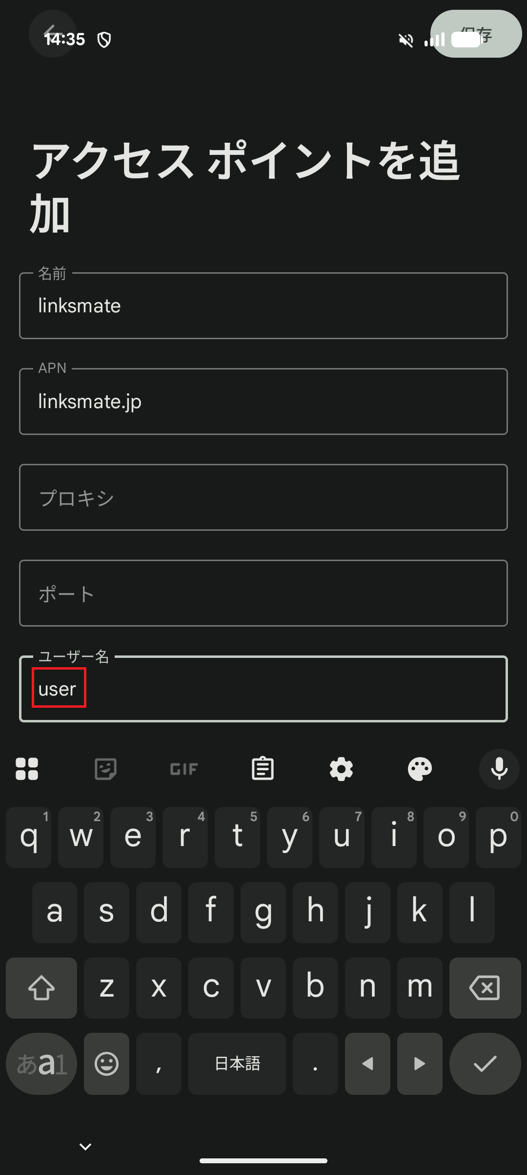 STEP13の設定画面