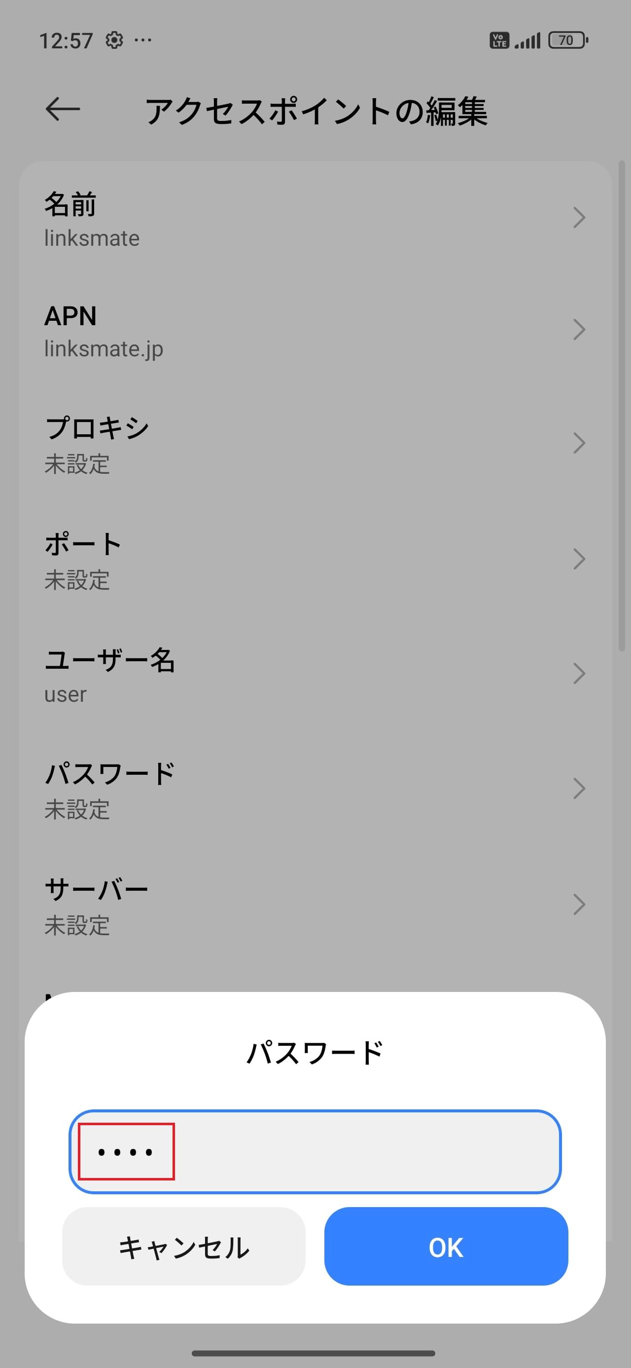 STEP13の設定画面