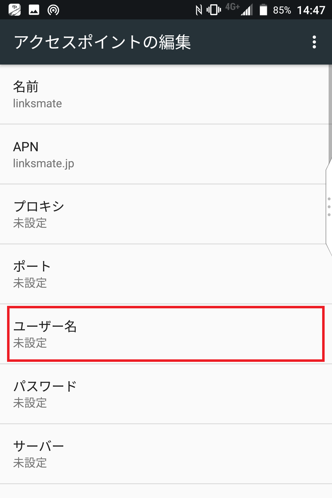 STEP11の設定画面