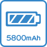 5800mAh バッテリー
