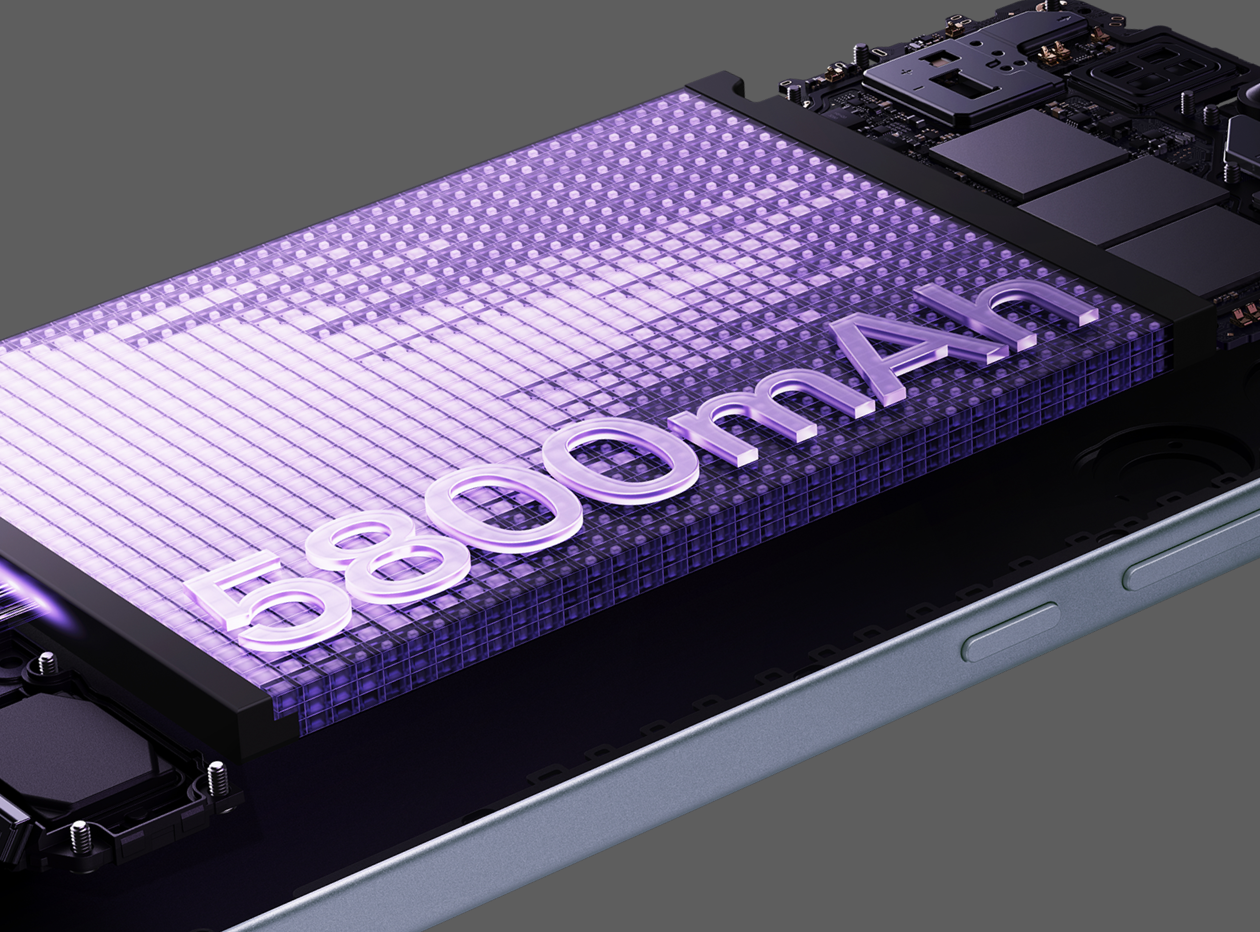 スリムボディに大容量バッテリーを搭載